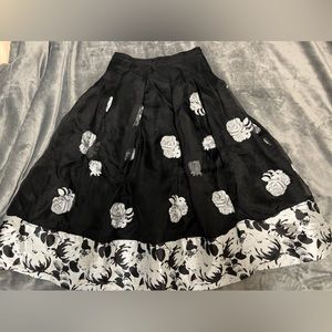 NOIR Sachin & Babi Silk Embroidered Skirt